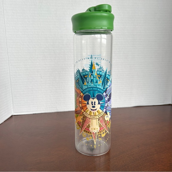 Walt Disney World Discover the Magic Four Parks Compass Glass? Water bottle - Picture 5 of 10